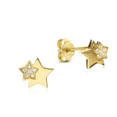 Cercei aur 14K stelute cu pietre DiAmanti KP0161EG14K-AS